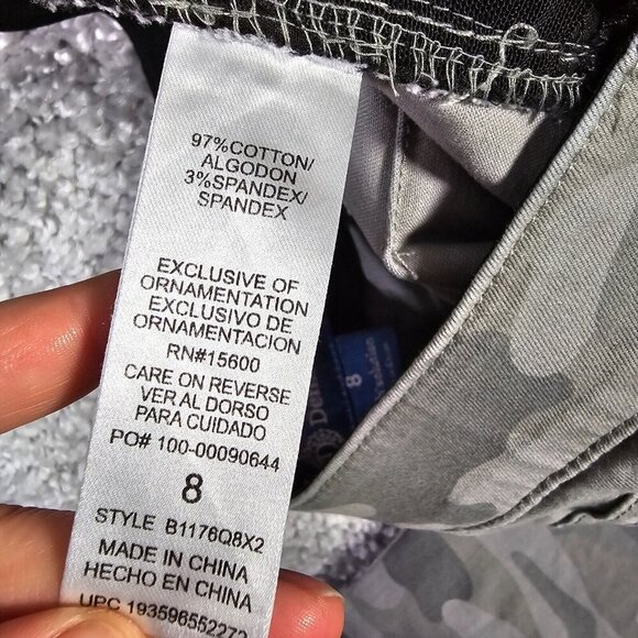 Democracy‎ Jeans Womens 8 Green Camo Skinny Ab Technology Stretch Ankle Pants - Picture 5 of 13